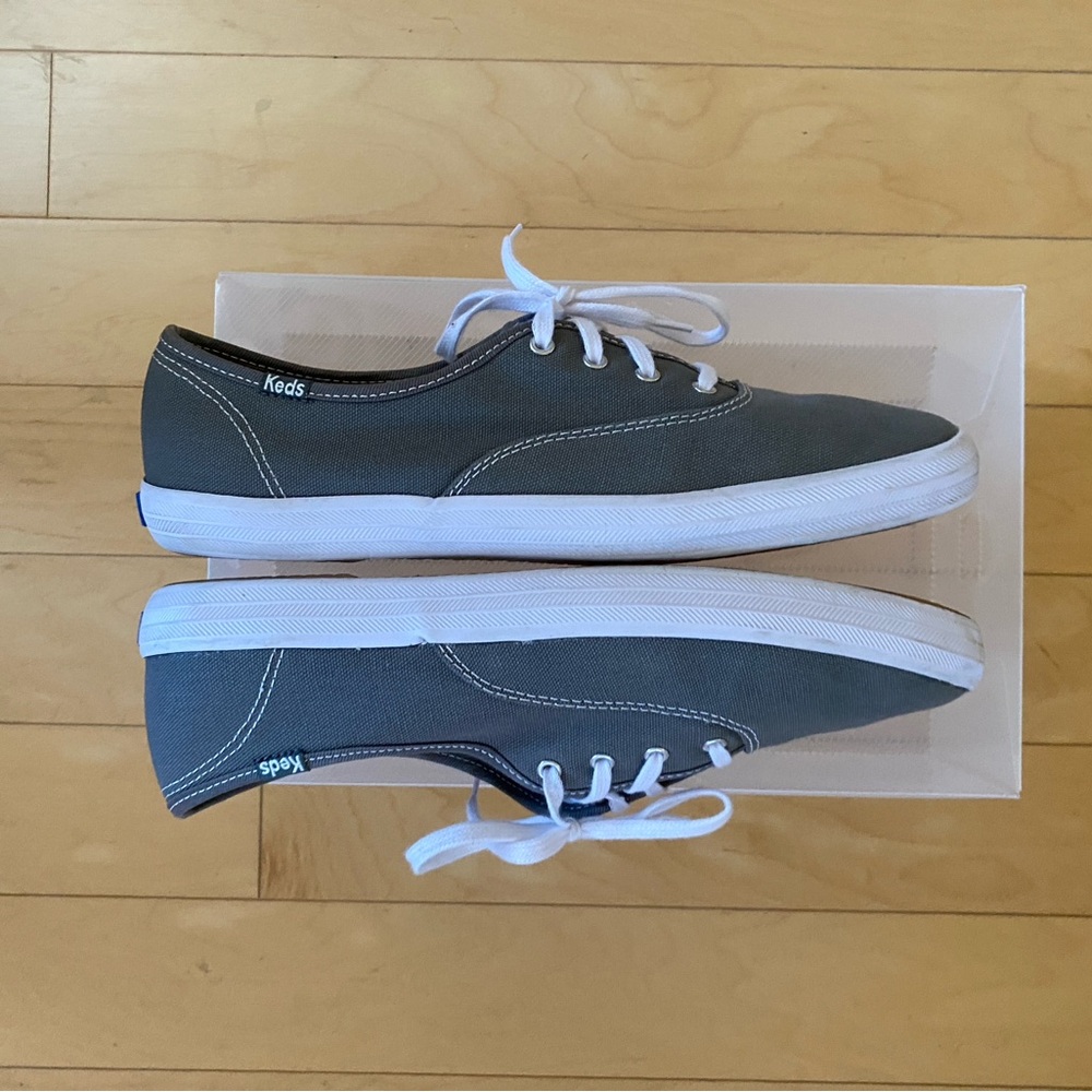 Keds Women's Gray Canvas Sneakers - Picture 4 of 7